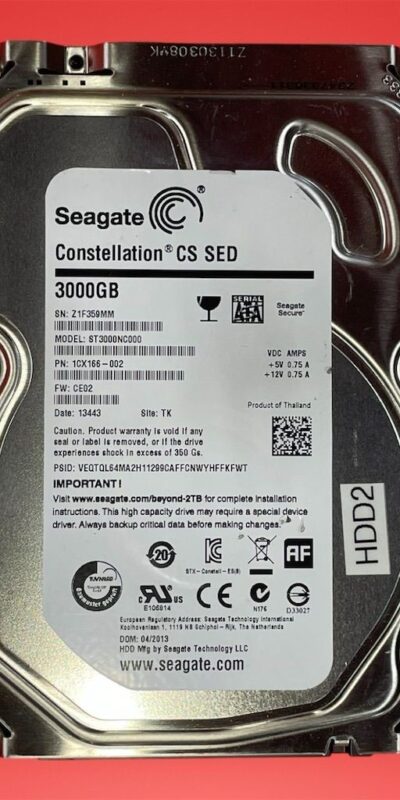 3TB SATA 3.5" Internal HDD Desktop Hard Drive Self-Encrypting SED 7200RPM