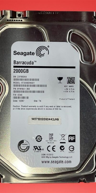 Seagate Barracuda ST2000DM008 2TB 7200RPM 3.5" SATA III HDD PC/NAS