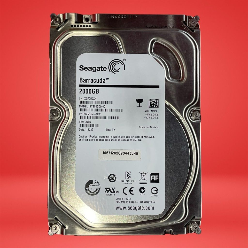 Seagate Barracuda ST2000DM008 2TB 7200RPM 3.5" SATA III HDD PC/NAS