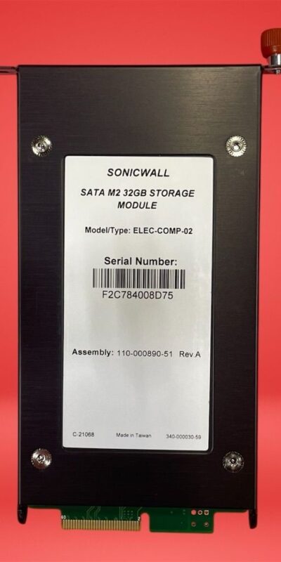 Genuine SonicWall ELEC-COMP-02 32GB M.2 SATA SSD Module Firewall Upgrade