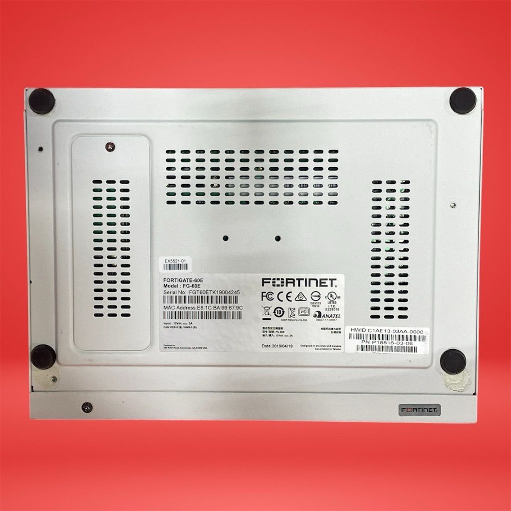 Fortinet FortiGate FG-60E Gigabit Next-Gen Firewall VPN Security Appliance