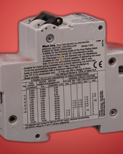 Altech Corp Manual Motor Controller Series V-EA DIN Rail 480V 10kA