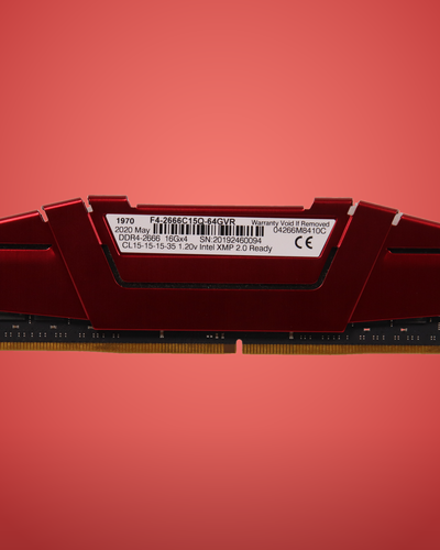 G.Skill Ripjaws V 16GB (4x16GB) DDR4-2666 Desktop RAM F4-2666C15Q-64GVR Red (1)
