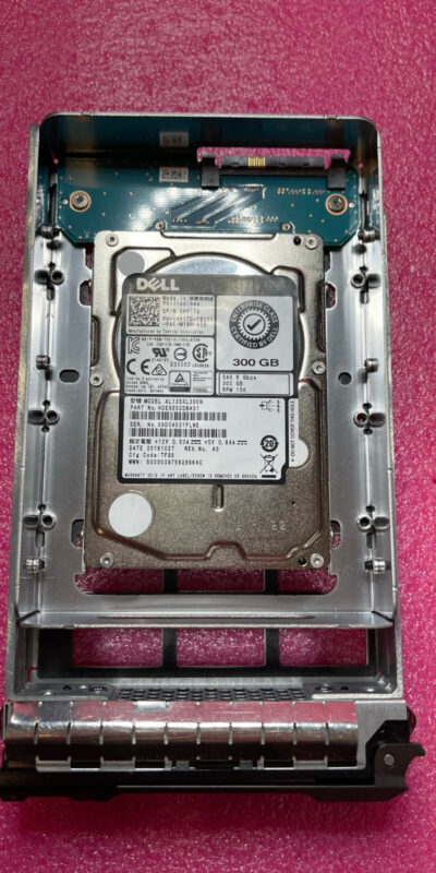 Dell 300GB 15K SAS 6Gbps 2.5" SFF HDD w/3.5" Tray HV1TD 0HV1TD Tested