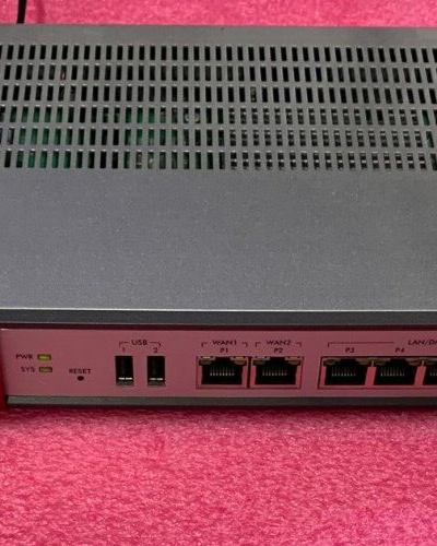 Zyxel USG60 Gigabit Firewall VPN Security Gateway w/ PSU Rack Ears Tested