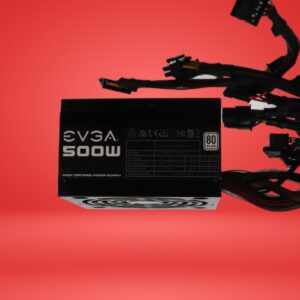 EVGA 500W ATX Power Supply 100-W1-0500 24 Pin PCIe SATA Molex Black