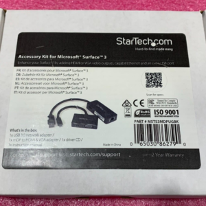 StarTech Mini DisplayPort Adapter Kit HDMI VGA DVI Surface Pro 4/3 MSTS3MDPUGBK