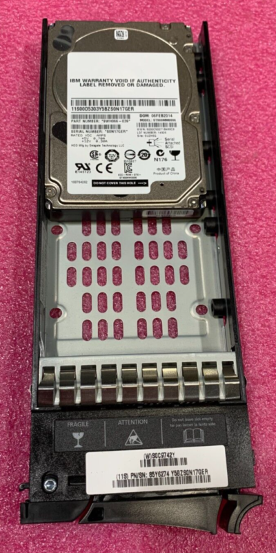 Seagate/IBM 9WH066-039 ST900MM0006 900GB 10K 2.5" SAS HDD W/ Caddy