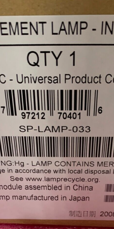 InFocus IN10 / M6 Projector Replacement Lamp SP-LAMP-033 Bulb Module