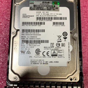 HP 600GB 10K SAS 2.5in SFF Server HDD EG0600FCSPL 689287-003 G8 G9 Tray