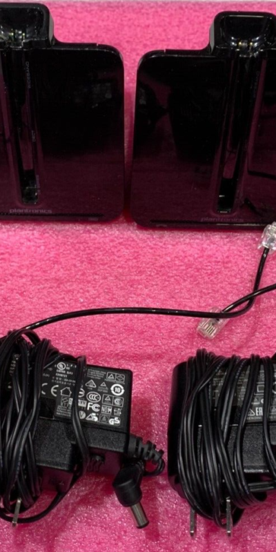 Lot Of 2 Plantronics Charging Base C054/CS540 W/ Power Cord