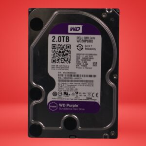 Western Digital Purple 2TB,Internal,5400 RPM,3.5 inch (WD20PURX) Hard Disk Drive