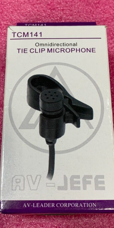 AV-JEFE TCM141 Omni Lavalier Lapel Mic Clip 3.5 mm TRS for DSLR Camera