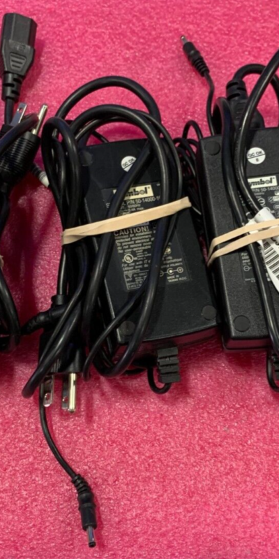 Lot Of 3 Symbol 50-14000-101 50/60Hz 240V 0.4A AC/DC Adapter w/ Power Cord