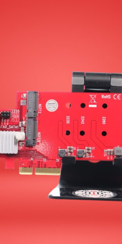 Ableconn AD4SAHM2 Dual SATA M. 2 SSD-HDD Hybrid RAID Controller PCI Express Card