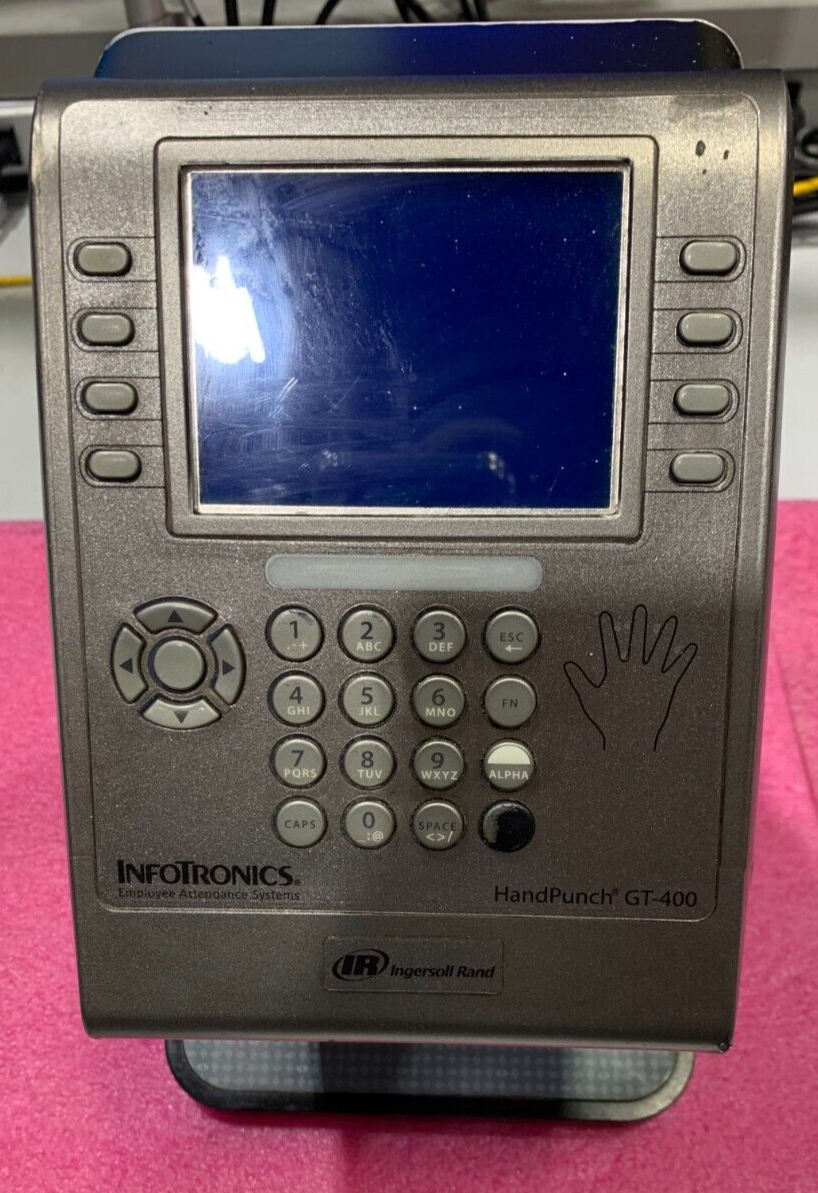 Ingersoll Rand Schlage GT400 HandPunch Biometric Time Clock Reader As-Is Parts