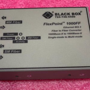 Black Box FlexPoint 1000FF LMC1001AE Gigabit Fiber Media Converter w/ PSU