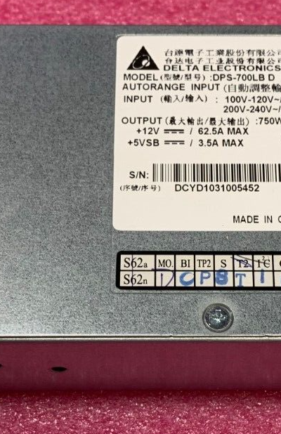 Delta DPS-700LB D 750W Server Switching Power Supply PSU Hot-Swap
