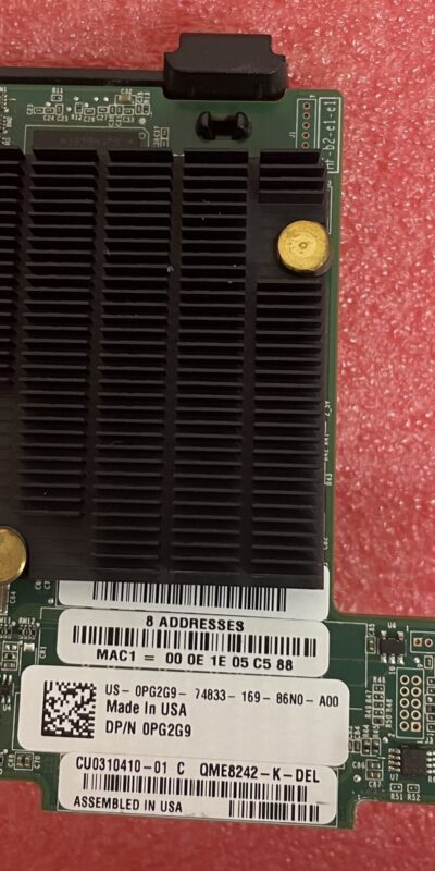 Dell QME8242-K Dual-Port 10GbE Blade Server Mezzanine Card PG2G9