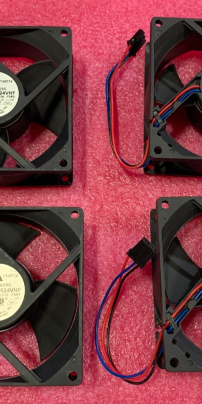 Lot Of 4 Delta Electronics EFB0924VHF 90mm DC24V 0.27A 3-pin Double Ball Fan