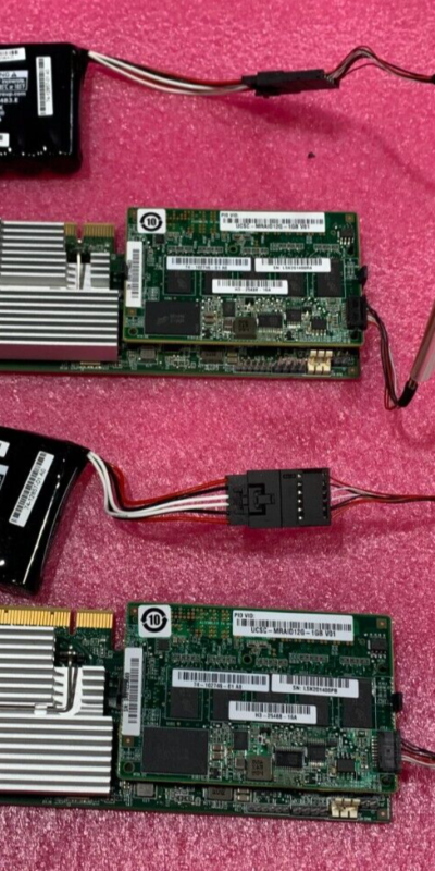 Cisco UCS MRAID12G 1GB SAS RAID Controller 74-102746-01 w/Battery Lot of 2