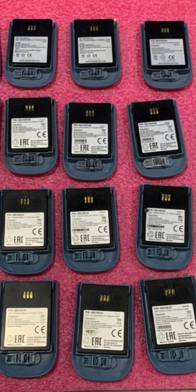 Genuine Ascom i62 Handset Batteries Lot of 19 660190 R1A R2A R2B 2C + Covers