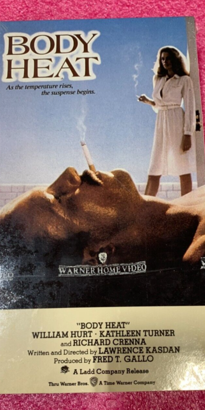 Body Heat (VHS, 1991) William Hurt Kathleen Turner NEW SEALED Watermark