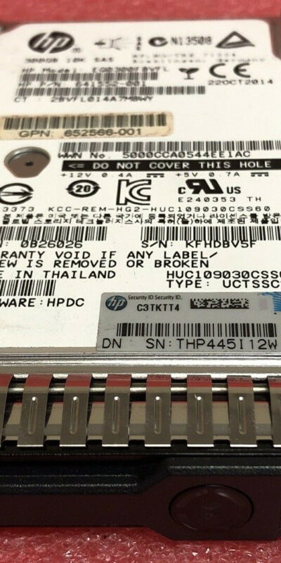 HP 300GB 10K SAS 2.5" SFF HDD EG0300FCVBF 652566-001 ProLiant G8 G9