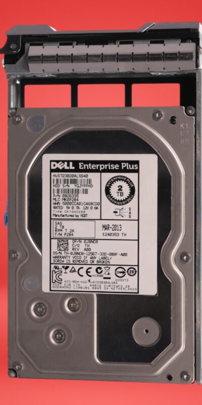 Genuine Dell Enterprise Plus 2TB 7.2K SAS 3.5" Hard Drive HUS723020ALS640 J8NC8
