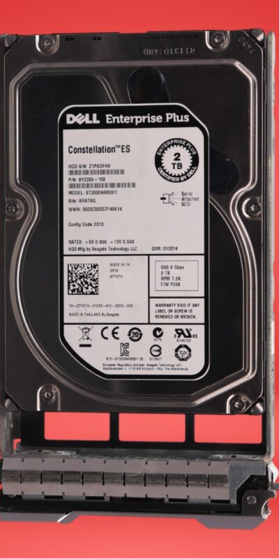 Seagate 2TB, Internal, 7200RPM, 3.5" (ST2000NM0001) Hard Drive 07YXTH