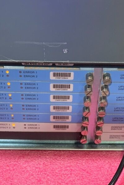 Cisco uBR-RFSW-3X10 RF Switch Card V03 + Rack Ears & AC Cable TESTED