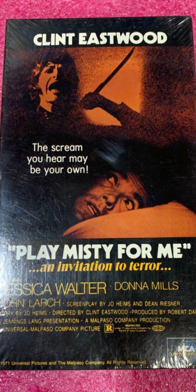 Play Misty for Me (1971) VHS Clint Eastwood â€“ NEW & Factory Sealed Rare