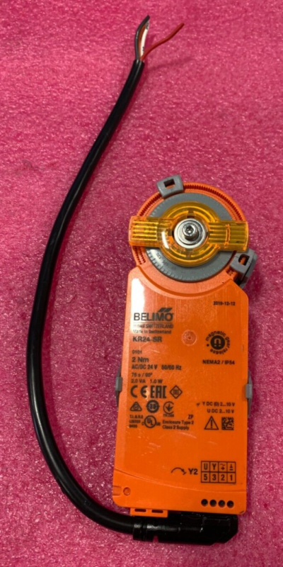 Belimo KR24-SR 24V 2Nm Rotary Damper Actuator 0-10V 75s IP54 NEW