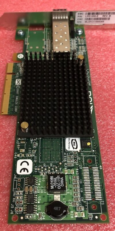 Emulex LPE1250 8Gb FC HBA PCIe 2.0 x8 Single-Port Low Profile Adapter