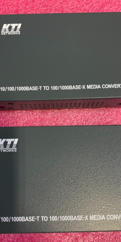 Lot 2 KTI KGC-310M Gigabit Ethernet Media Converters 10/100/1000T to 1000Base-X