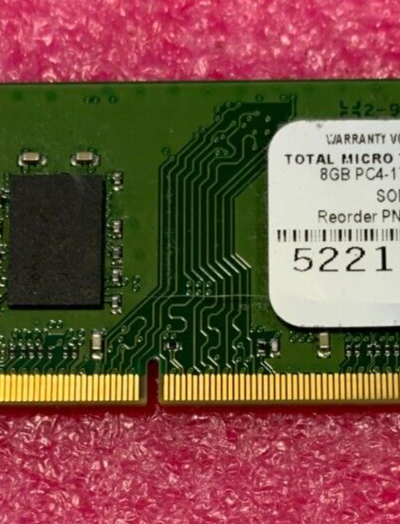 8GB DDR4-2133 SODIMM Laptop Memory PC4-17000 260-Pin Total Micro T7B77AA RAM