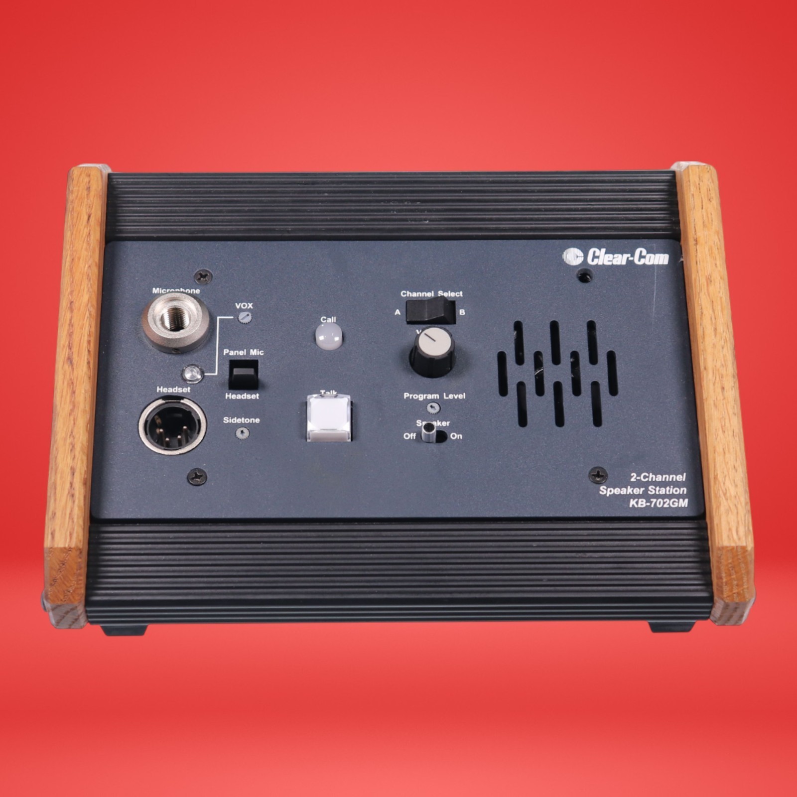 Clear-Com KB-702GM Remote 2-Channel Speaker Station Console Intercom Desktop RTS