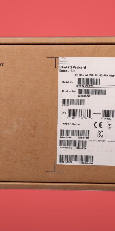 HP 530SFP+ 10Gb Dual Port PCIe Ethernet Adapter Card 652503-B21