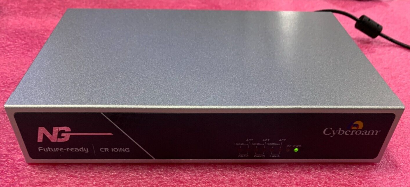 Cyberoam CR10iNG UTM Hardware Firewall VPN Appliance SCB-6901 w/ AC Adapter