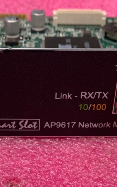 APC AP9617 SmartSlot UPS Network Management Ethernet Card 10/100 640-0826A-10