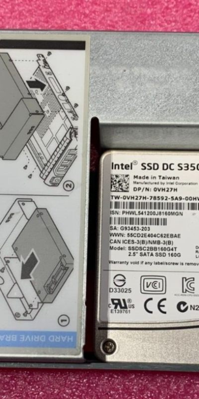 Dell 0VH27H SSD 160GB RI SATA 2.5" SSDSC2BB160G4T W/ Bracket