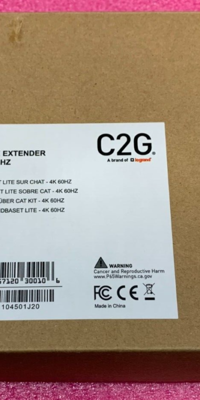 C2G 4K HDMI HDBaseT Extender Set Transmitter & Receiver over Cat6 30010