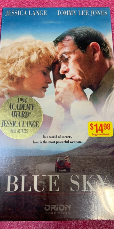 Blue Sky (VHS, 1995) New/Sealed Jessica Lange Tommy Lee Jones Oscar