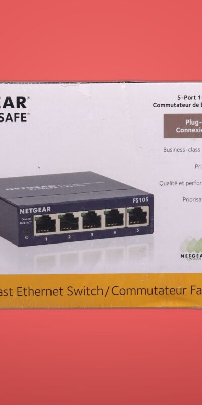NETGEAR  ProSafe (FS105) 5-Ports External Switch