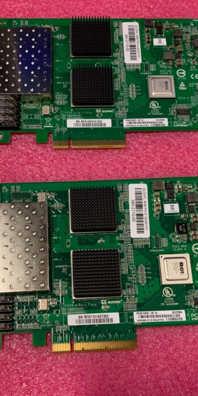 Lot 2 QLogic QLE2564 8Gb PCIe Quad-Port Fibre Channel HBA 340-2110-00