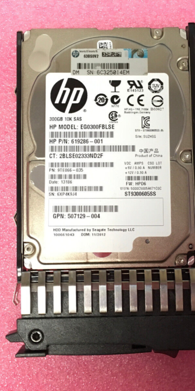 HPE 300GB 10K SAS 2.5in SFF Hot-Swap HDD EG0300FBLSE 652566-001 ProLiant