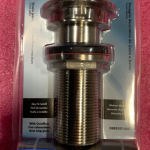 Decolav DBR9297-202 Push Button Closing Umbrella Drain Satin Nickel