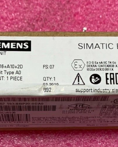 Siemens SIMATIC ET200SP Base Unit Module 6ES7 193-6BP20-0DA0