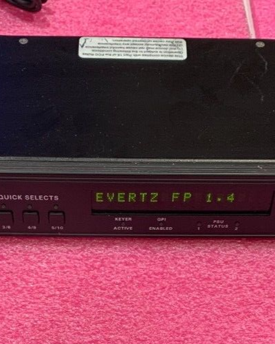 Evertz SDI Logo Insterter 9525LG-RCP 12 V W/ Rack Ears & Power Cord 9525LG