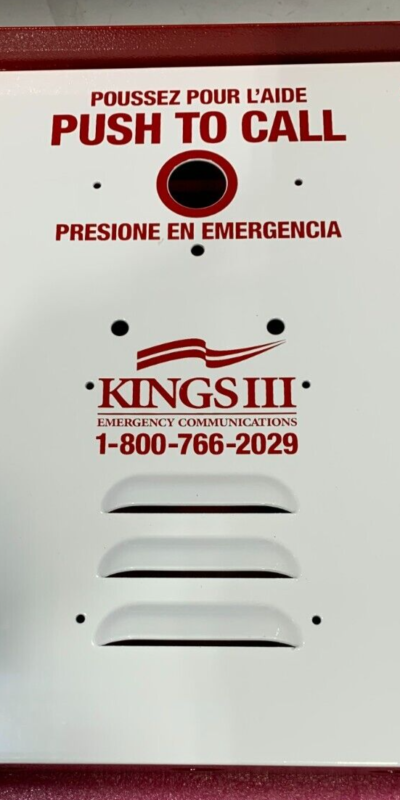 Kings III Emergency Pool Phone Call Box Weatherproof Enclosure